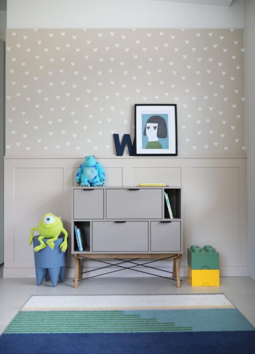 Okazja! Zgrabna komoda ASYMETRIC w kolorze Taupe OD RĘKI