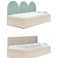 Łóżko z panelami ściennymi SOFA BOX BASIC