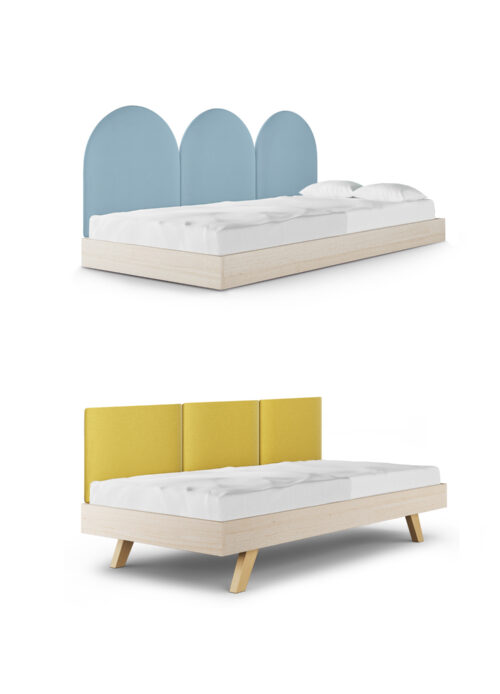 Łóżko z panelami ściennymi SOFA LEGS BASIC Łóżko z panelami ściennymi SOFA LEGS BASIC