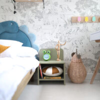 Okazja! Fioletowa szafeczka nocna REDU OD RĘKI!