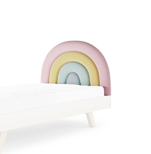 Łóżko RAINBOW TĘCZA BOX TEXTI