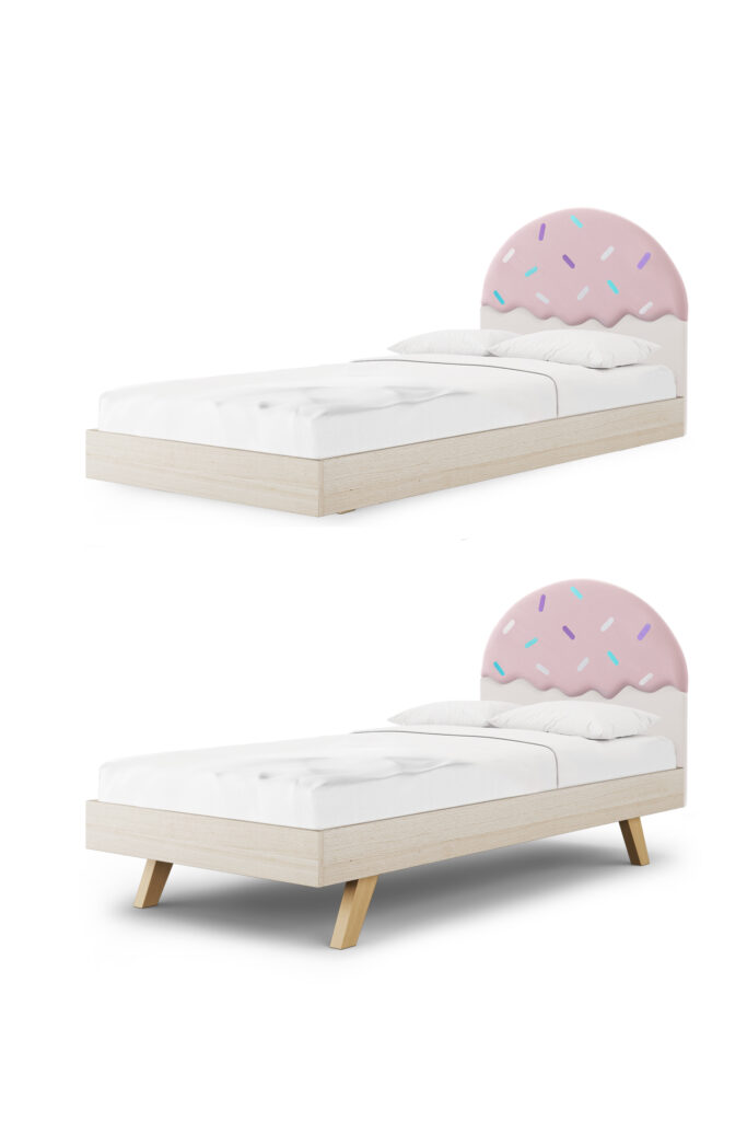 Łóżko lodowy deser CONFETTI LEGS BASIC