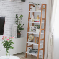 Okazja! Wysoki kolorowy regał drabinkowy RUBBER OD RĘKI