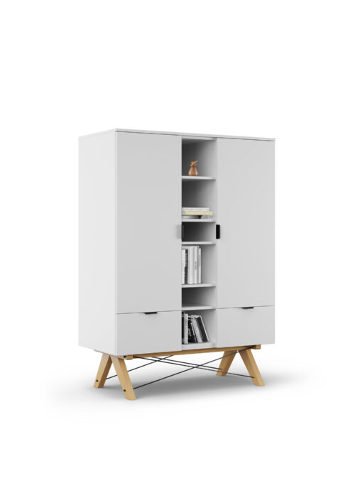 Podwójna szafa BASIC MIDI z półkami OD RĘKI