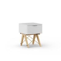 Okazja! Biała szafka nocna z jedną szufladą OD RĘKI