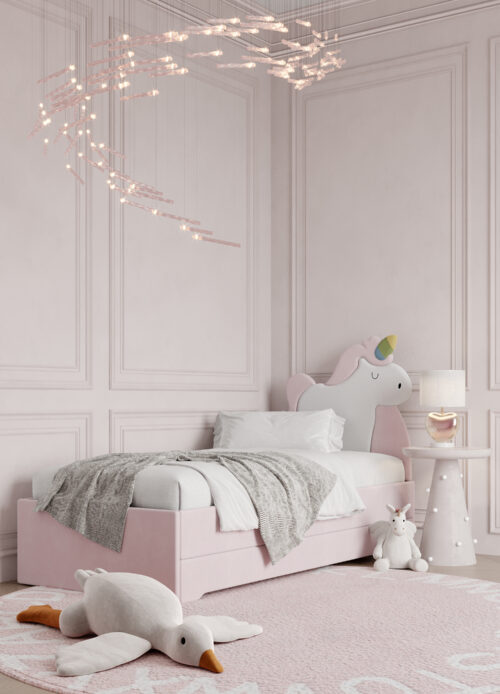 Łóżko z podwójnym spaniem DOUBLE BED jednorożec Unicorn