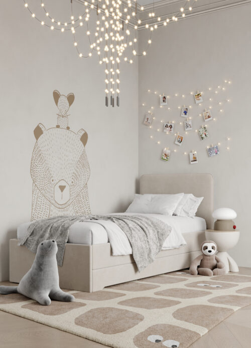 Łóżko z wysuwanym spaniem DOUBLE BED Redu