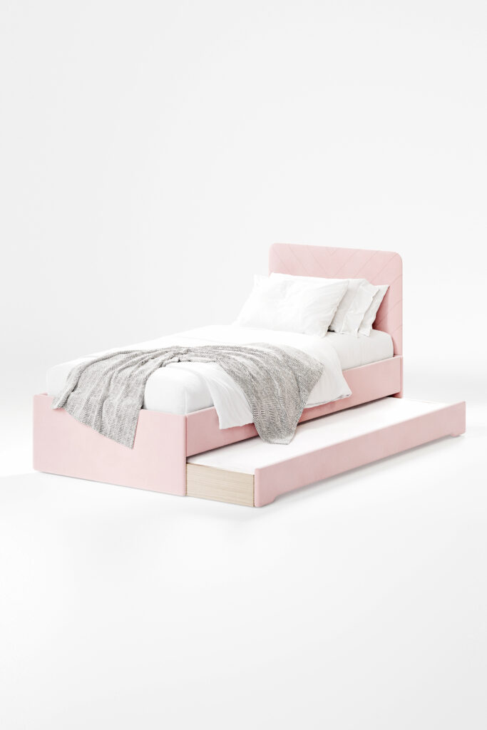 Łóżko z podwójnym spaniem DOUBLE BED jodełka Stitch