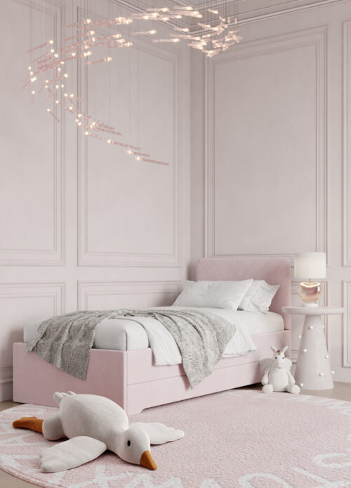Łóżko z podwójnym spaniem DOUBLE BED jodełka Stitch
