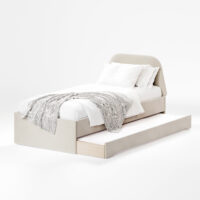 Łóżko z wysuwanym spaniem DOUBLE BED Trapez