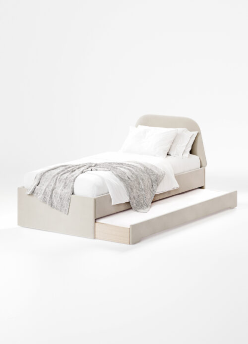 Łóżko z wysuwanym spaniem DOUBLE BED Trapez