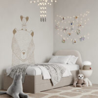 Łóżko z wysuwanym spaniem DOUBLE BED Trapez