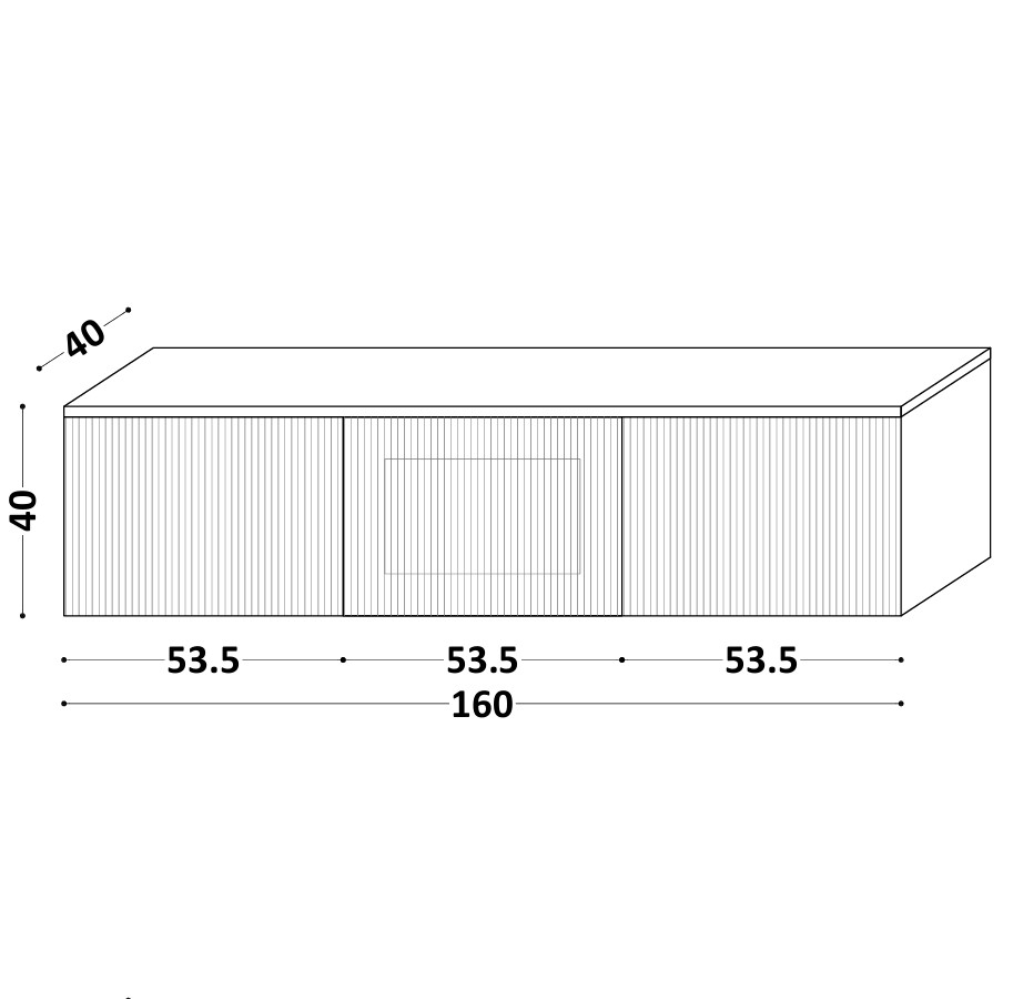 Podwieszana szafka RTV LINE