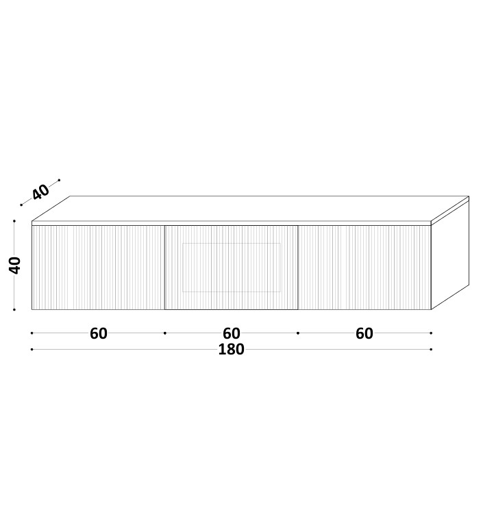Podwieszana szafka RTV LINE