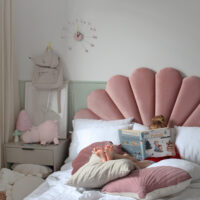 Okazja! Różowe łóżko REDU KIDS LEGS TEXTI