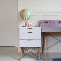 Okazja! Kontener szary w NIESTANDARDOWYM kolorze na dębowym stelażu dostępny OD RĘKI!