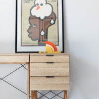 Okazja! Kontener szary w NIESTANDARDOWYM kolorze na dębowym stelażu dostępny OD RĘKI!