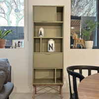 Okazja! Zielony wąski regał TALL POCKET SLIM