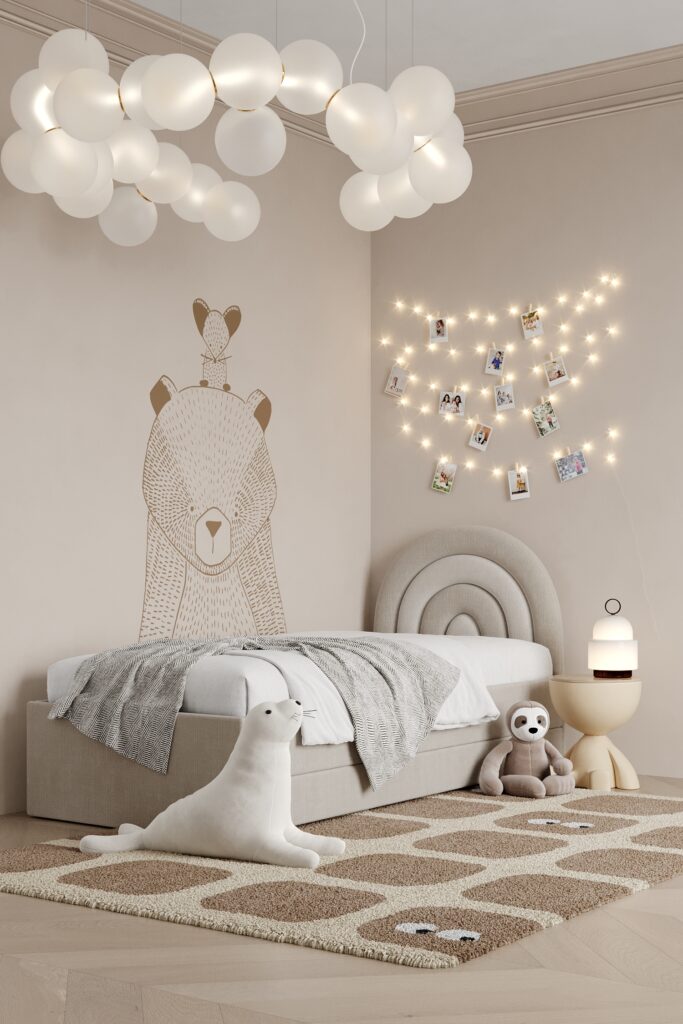 Łóżko z dodatkowym materacem Tęcza DOUBLE BED