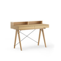 Okazja! Praktyczne biurko z poziomą nadstawką w dwóch kolorach SZYBKI TERMIN