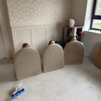 Okazja! Zestaw brązowych paneli ściennych PILLE OD RĘKI