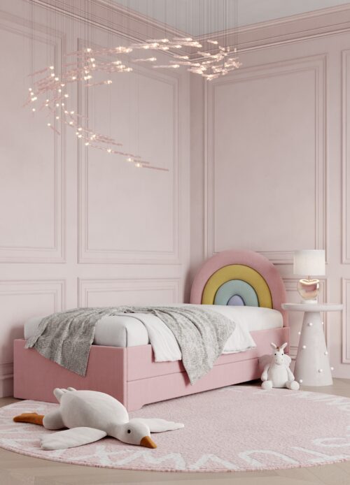 Łóżko z dodatkowym materacem Tęcza DOUBLE BED