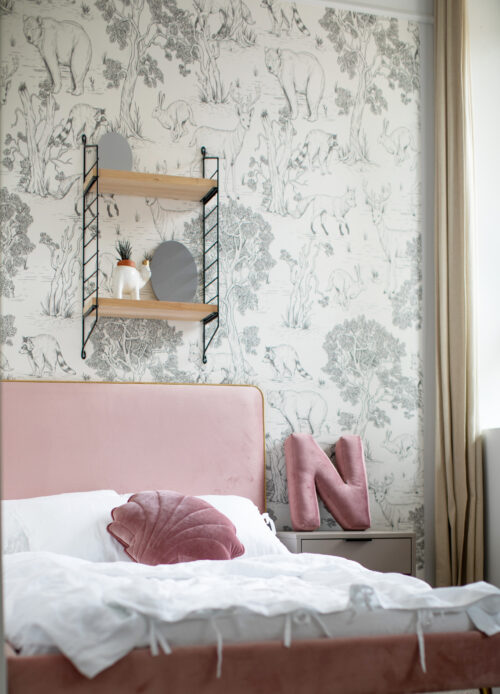 Okazja! Różowe łóżko REDU KIDS LEGS TEXTI