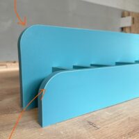 Okazja! Solidne niebieskie biurko z pionową nadstawką SZYBKI TERMIN