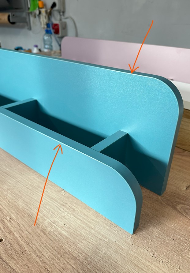 Okazja! Solidne niebieskie biurko z pionową nadstawką SZYBKI TERMIN