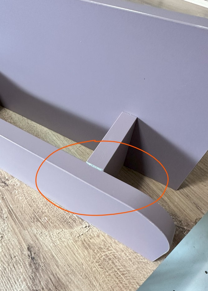 Okazja! Praktyczne fioletowe biurko z pionową nadstawką SZYBKI TERMIN