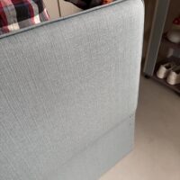 Wyprzedaż! Niebieskie łóżko REDU niskie lub wysokie nóżki, wąski materac 80cm