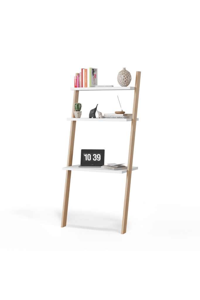 Białe biurko drabinka LADDER