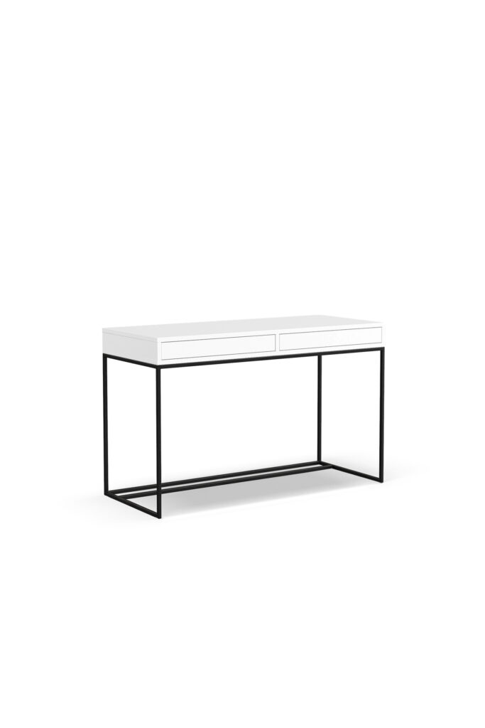 Białe biurko industrialne LOFTA