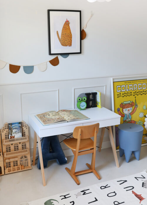 Białe biurko małe KIDS BASIC