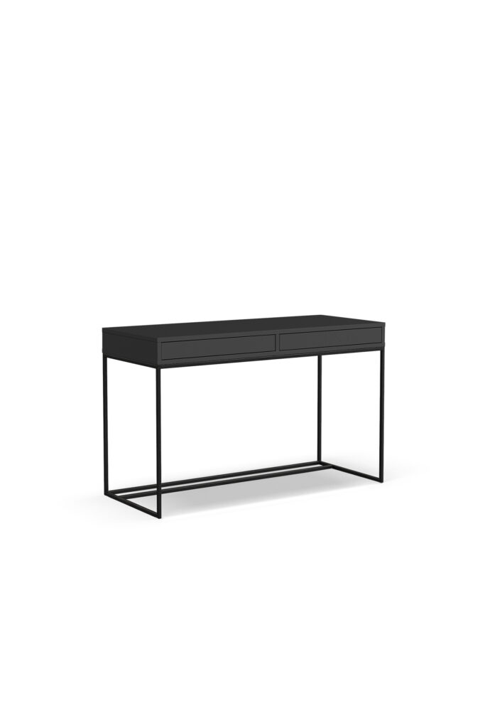 Czarne biurko industrialne LOFTA
