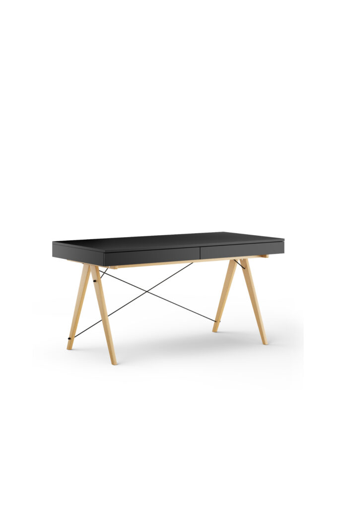 Czarne biurko BASIC XXL