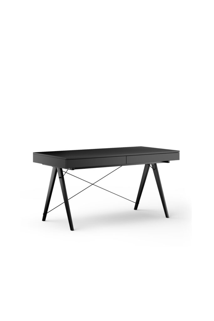 Czarne biurko BASIC XXL