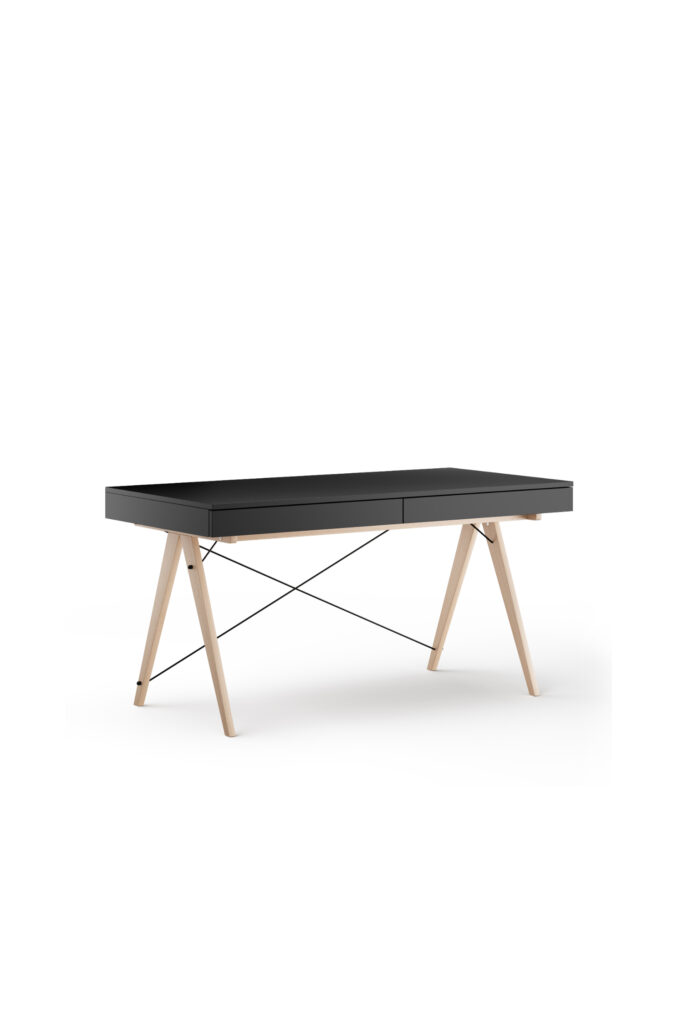 Czarne biurko BASIC XXL