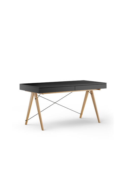 Czarne biurko BASIC XXL