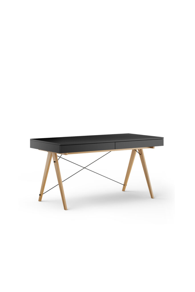 Czarne biurko BASIC XXL