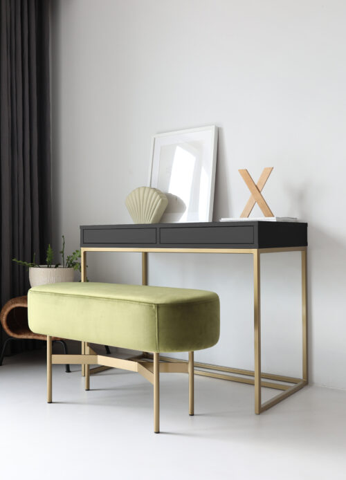 Czarne biurko industrialne LOFTA