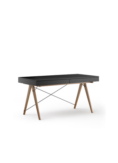 Czarne biurko BASIC XXL