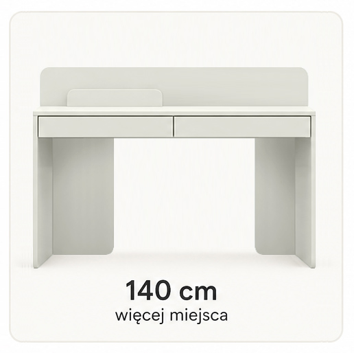 140 x 70 cm – komfortowa przestrzeń do pracy