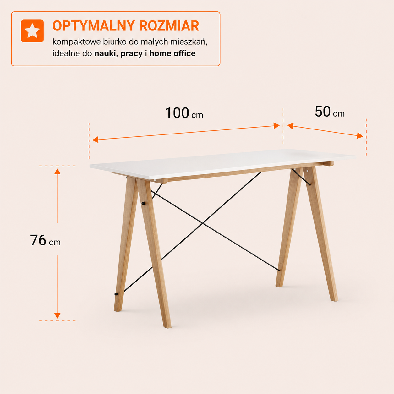 Biurko minimalistyczne SLIM