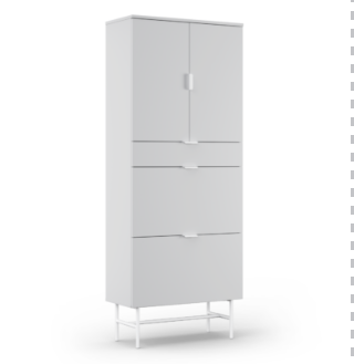 Szerokość 80.4 x głębokość 40.4 x wysokość 200.8 cm